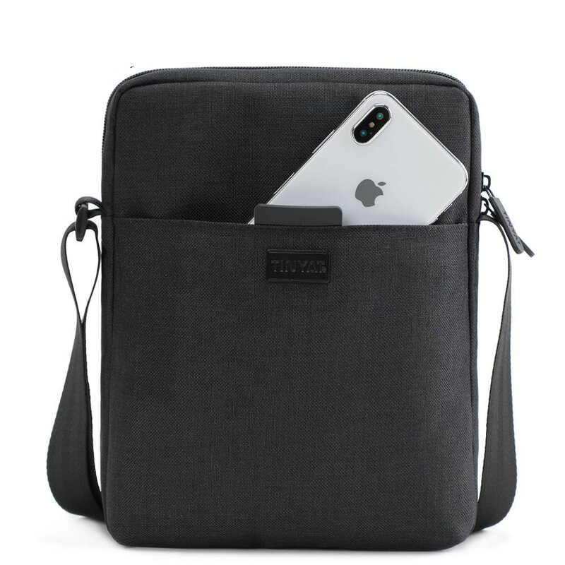 Men's Bags Light Canvas Shoulder Bag for 7.9' Ipad Casual Crossbody Bags Waterproof Business Shoulder Bag for Men