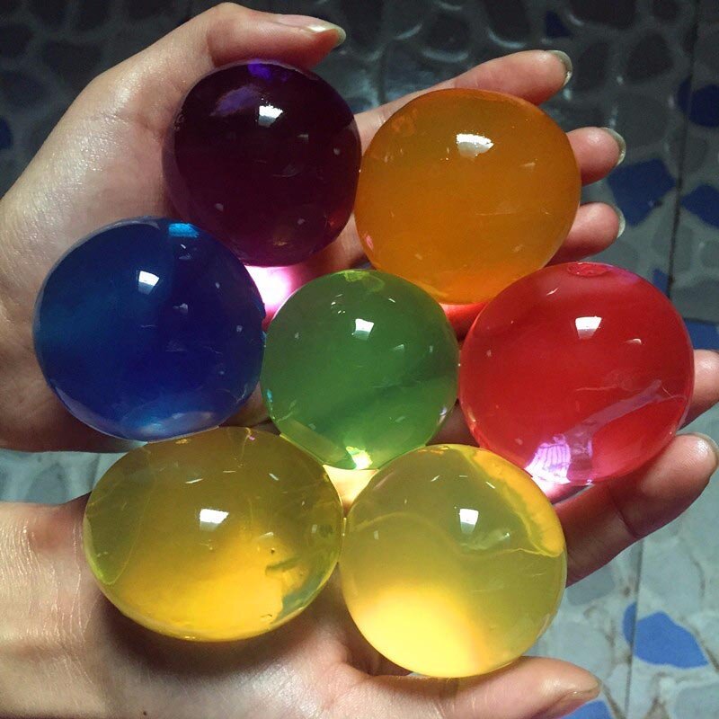 Bolas de Agua de Cristal para niños, bolas de hidrogel para decoración del hogar y bodas, de 7 a 8 unids/lote