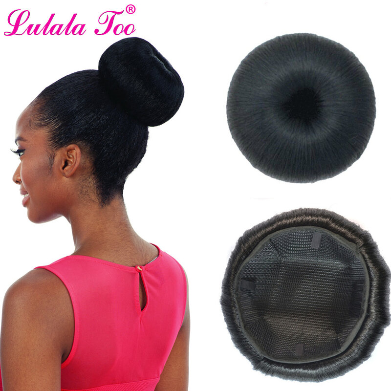 Big Chignon Donut Roller Bun Wig Hairpiece For Women Synthetic Fake Hair Buns Clip in hair Extension Updo