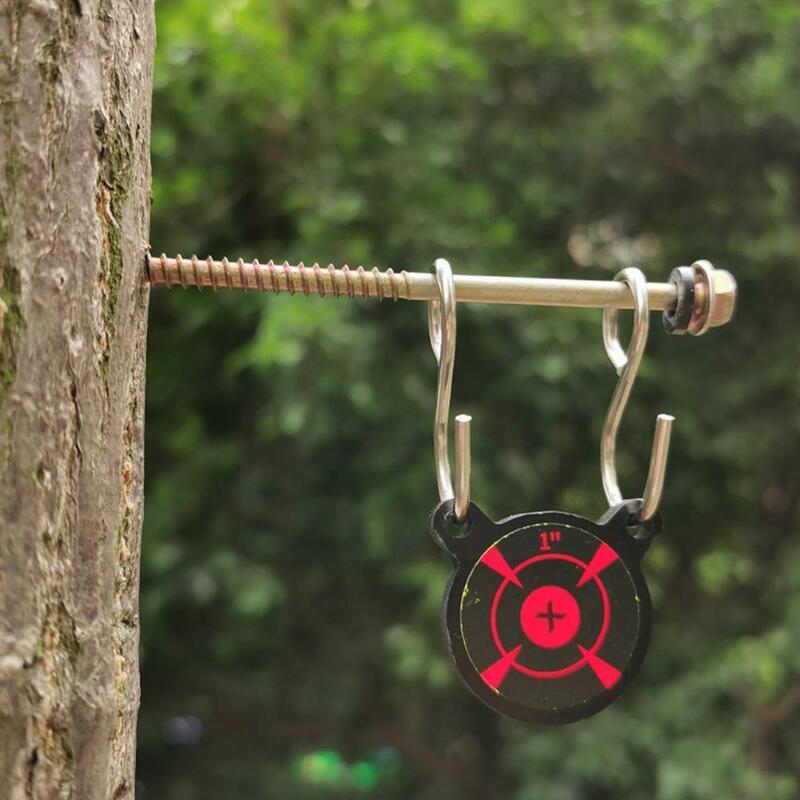 Tembak Logam Luar Ruangan Target Katapel Berlatih Panda Menggantung dengan Stiker Kepala Target Q0T4
