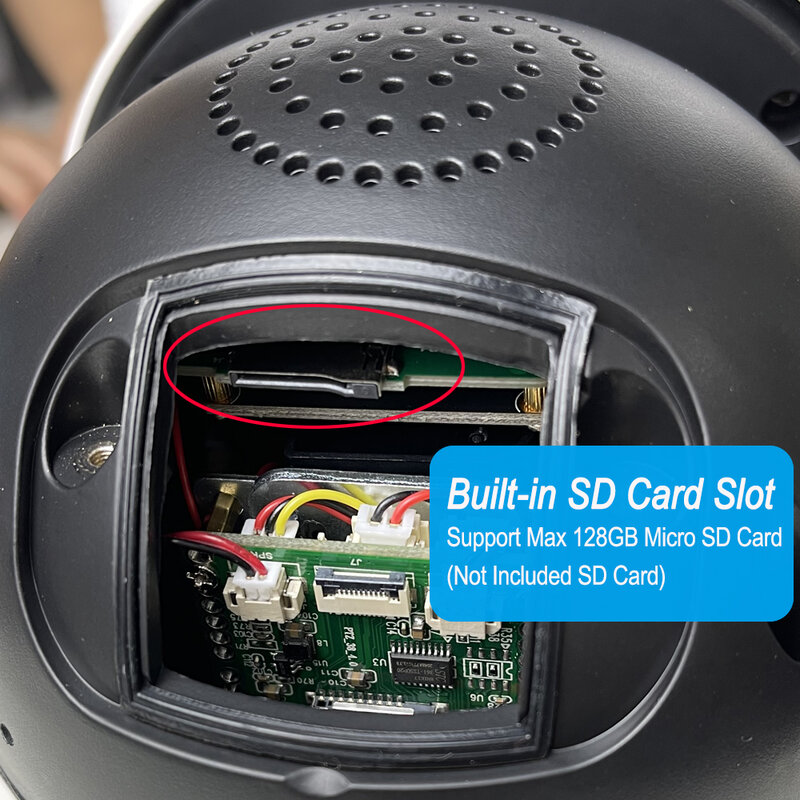 Kompatybilny z Hikvision 4K kamera IP zewnętrzna 8MP PTZ 30-krotny Zoom CCTV zmiennoogniskowy Onvif H.265 Dome Security POE Audio wideo nadzór