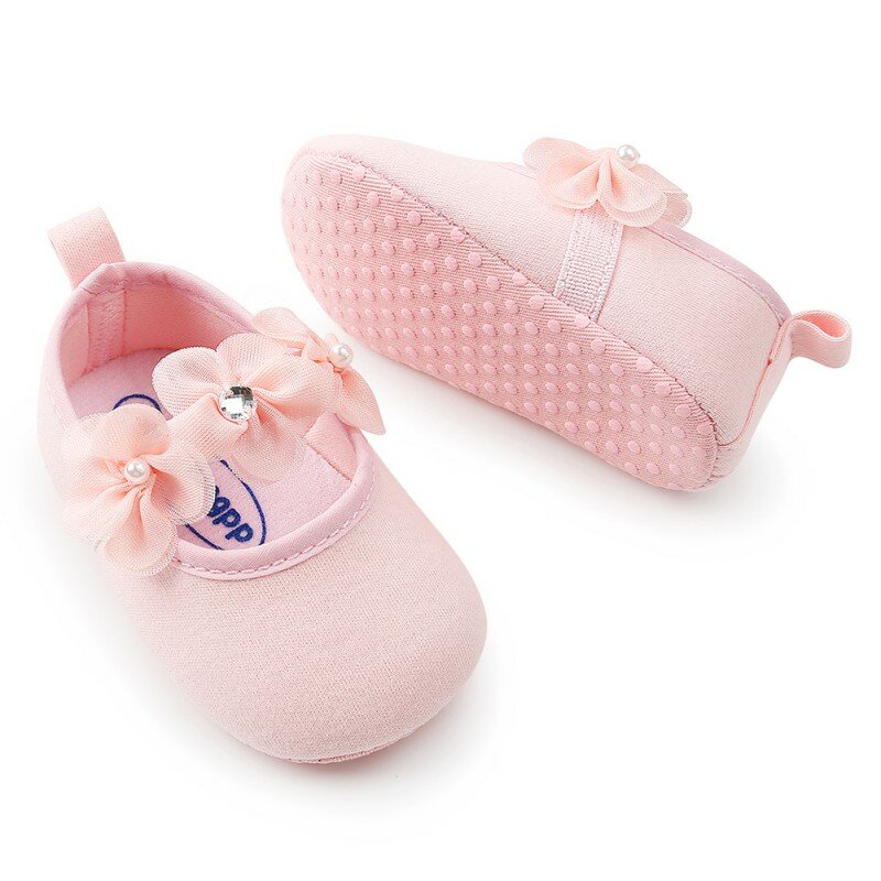 Zapatos de flores para bebé recién nacido, zapatos de moda con flores de princesa, primeros pasos, zapatos de niña con orejas