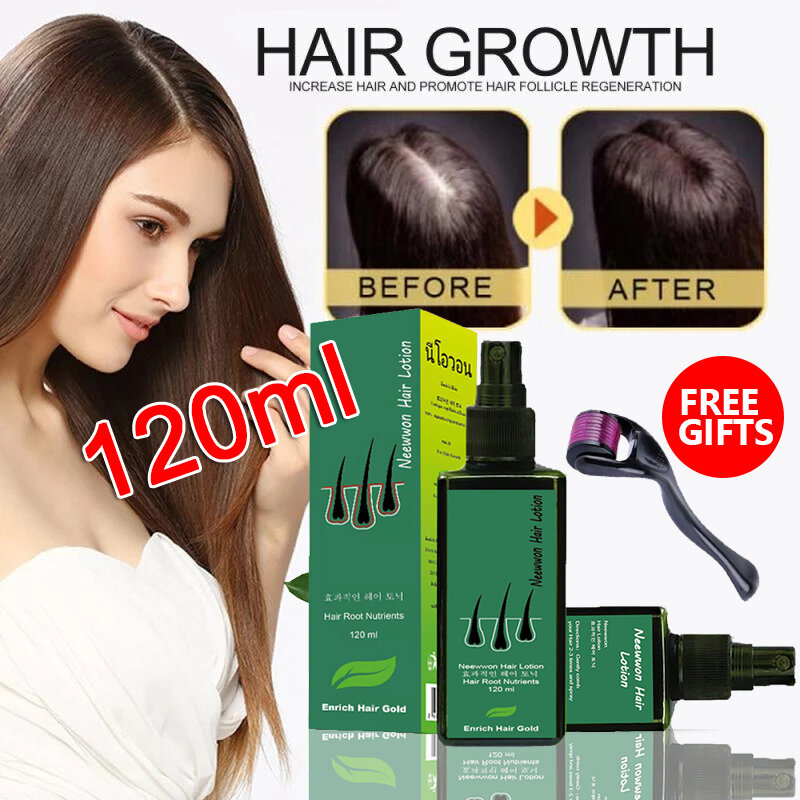 Enrich Neewwon brand Hair growth Lotion Hair Treatment hair care products Root Nutrients Anti-Loss Regrowth Thailand recipe