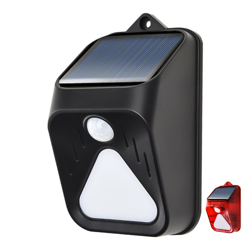 Solar Outdoor Outdoor Human Body Infrared Sensor Siren Household Alarm Anti-thief Anti-theft White/ Red