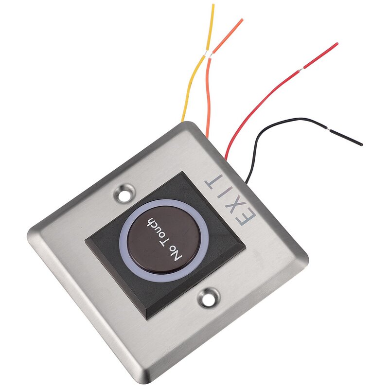 Przełącznik czujnika podczerwieni bezstykowe przełączniki zbliżeniowe przycisk wyjścia zwalniającego drzwi ze wskazaniem LED