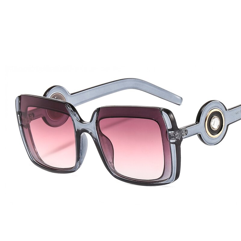 เพชรแว่นตากันแดด Rhinestone วินเทจ Vintage วินเทจสำหรับสตรีแฟชั่นคริสตัล Oversize แว่นตา UV400
