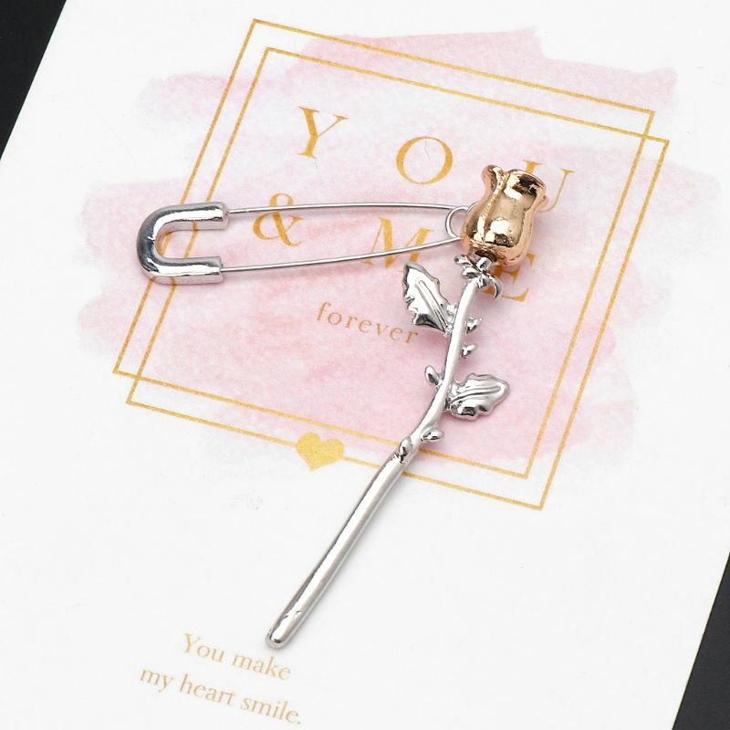 Gothic Stainles Steel Safety Pin Long Stud Earrings Ear Threader Fashion Jewelry