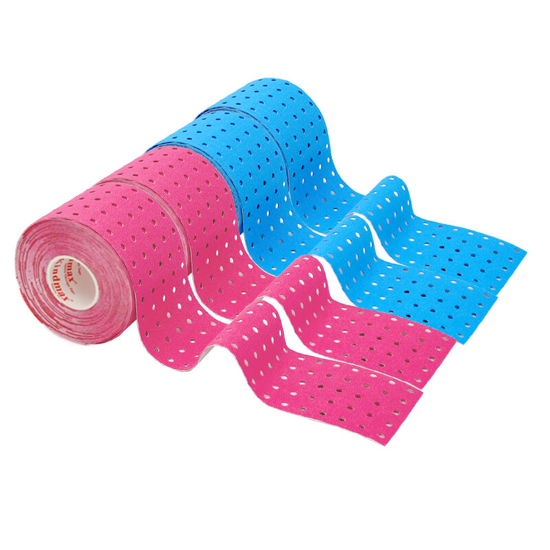 4 Pack Kindmax Gat Kinesiologie Tape 5Cm Waterdicht Elleboog Knie Pads Voor Spier Ondersteuning En Pijnbestrijding