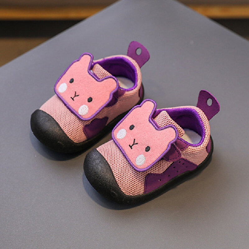 Dessin Animé mignon Bébé Chaussures de Marche pour Bébé Bambin Filles Garçons Décontracté Baskets En Mesh Fond Mou Antidérapant Enfant Bébé Premiers Marcheurs