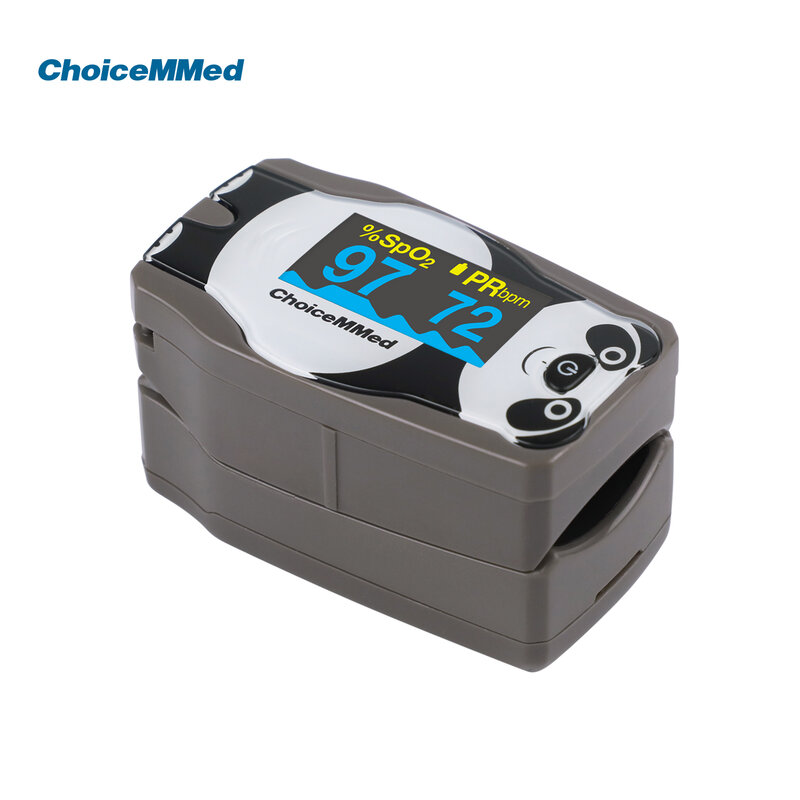 CHOICEMMED MD300C55 Fingertip Pulsoximeter Blut Sauerstoff Sättigung Herz Rate OLED Monitor für Kinder