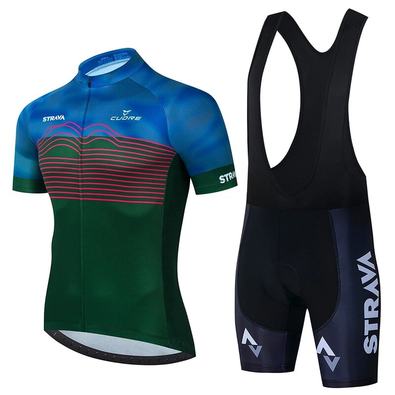 2021new STRAVA Sommer roupa ciclismo masculino Fahrrad Kleidung Mtb