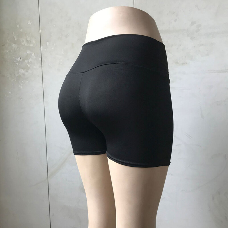 Sexy wysokiej talii oddychające spodenki damskie odzież sportowa trening Athletic Gym krótkie spodnie do ćwiczeń legginsy szorty