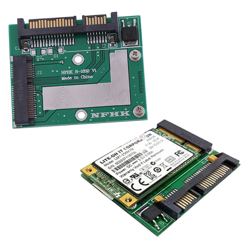 고품질 MSATA SSD 2.5 "SATA 6.0gps 어댑터 변환기 카드 모듈 보드 미니 Pcie Ssd 도매 2021