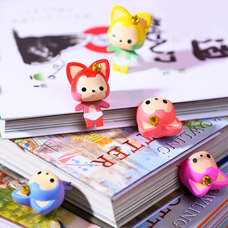 Creative 3D Stereo Bookmark Cute Cartoon Animal Marker Kawaii Fox Bookmark New