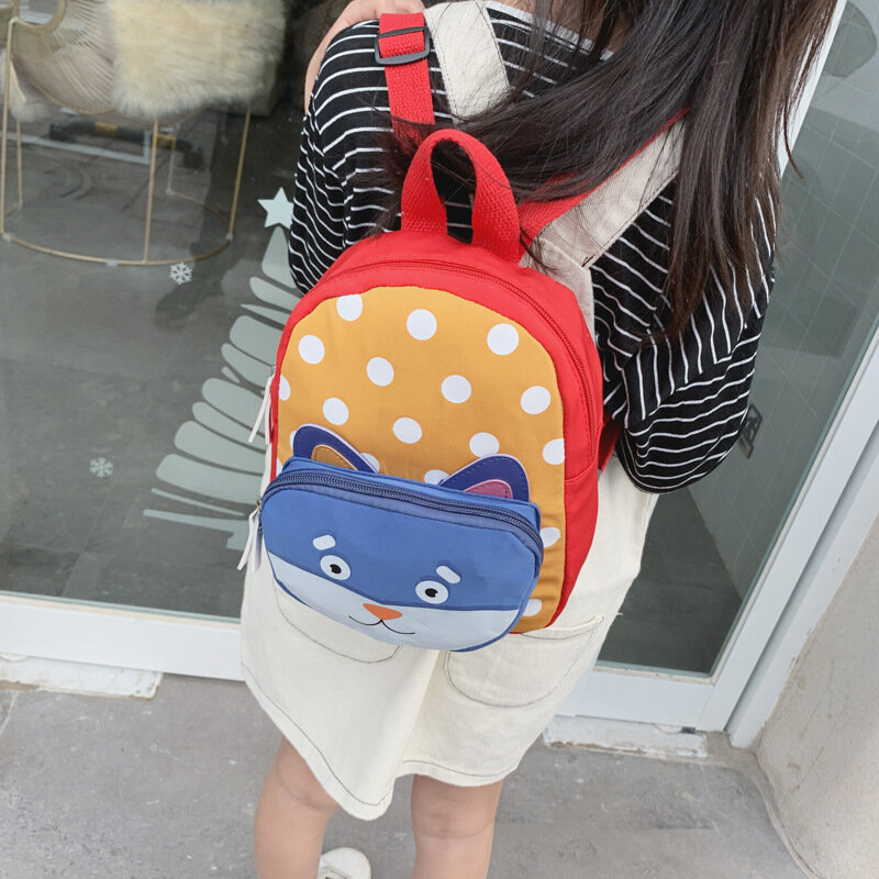 حقيبة ظهر نايلون كرتونية للأطفال ، حقيبة مدرسية لطيفة على شكل حيوان للأطفال ، حقيبة ظهر مدرسية للأولاد والبنات ، 2020