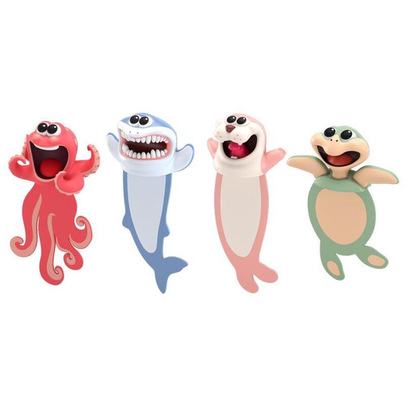 해양 스테레오 만화 마커 동물 북마크 원래 선물 학생 PVC 재미 있은 북마크 어린이 귀여운 학교 재료 stato M6A4