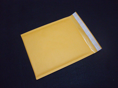 Amarelo papel kraft bolha envelopes de papel presentes pacote mailers 90x130mm 10 pçs/set