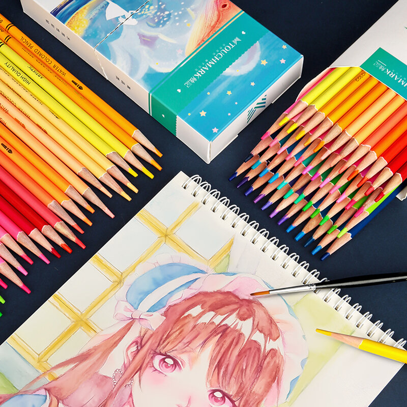 Xsyoo 24-120 cores 3mm profissional esboço óleo cor lápis aquarela desenho lápis conjunto para colorir escola estudante suprimentos