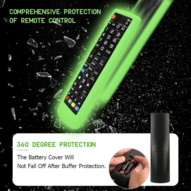 Estojo protetor para LG TV controle remoto, capa de silicone, AKB75095307, AKB75375604, AKB75675304