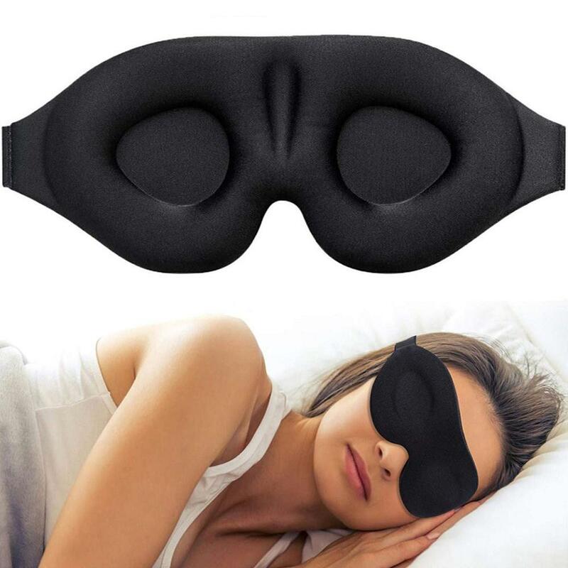 Маска для глаз с 3D эффектом сна, Мягкая повязка на глаза для отдыха, расслабления, сна, портативная, для путешествий, снимает усталость глаз