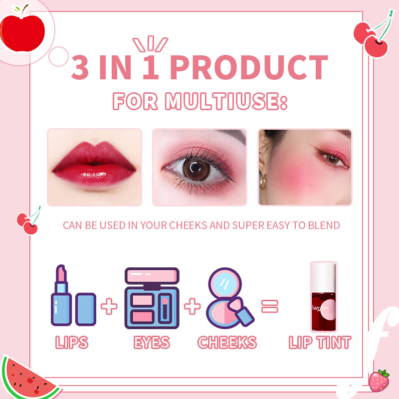 1PC Make-Up Lippenstift Frauen Make-Up Wasserdichte Multifunktions Lip Gloss Farbton Färben Flüssigkeit Lip gloss Rouge Langlebige Kosmetik