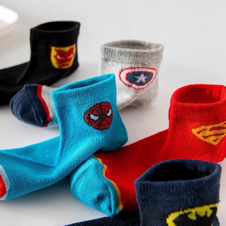 5 Pairs/lot Spring Summer Thin Mesh Socks for Girls Boys Cute Cartoon Children's Thin Sock Baby Newborn Sock