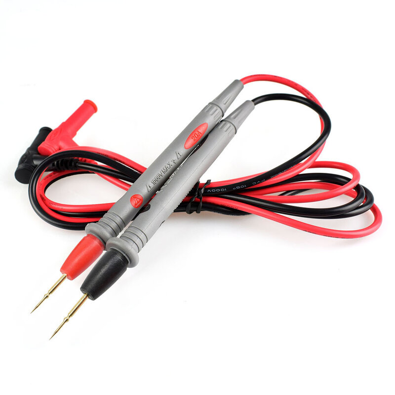 NEWACALOX-cables de prueba de punta de aguja, multímetro Digital Universal, probador de multímetro, Cable de pluma de alambre, 20A