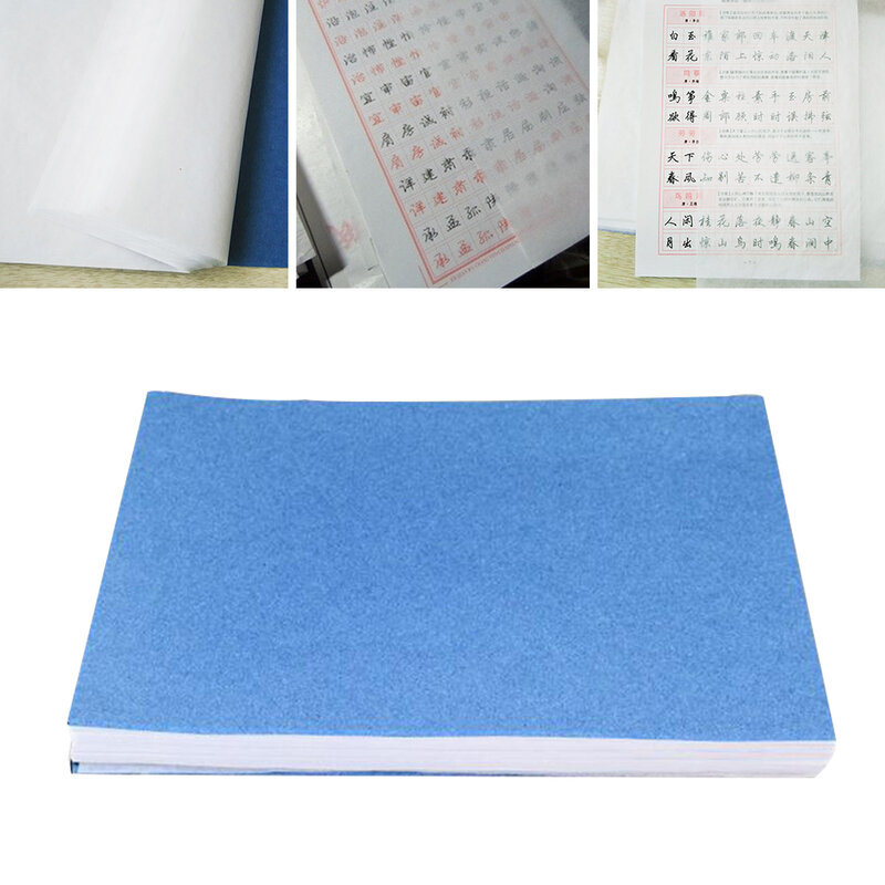 100 pces desenho design ácido impressão livre translúcido engenharia esboço transferência traçando papel copybook caligrafia