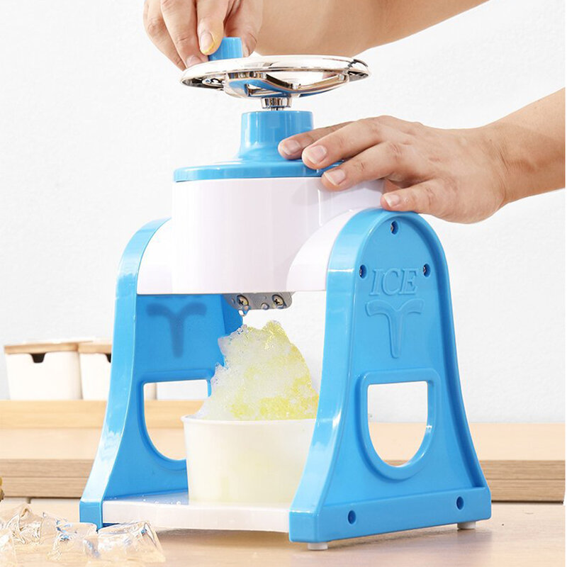 Trituradora de hielo pequeña para el hogar, Máquina Manual para hacer batidos de frutas, Mini esponja rasgada, herramienta de cocina para hacer batidos