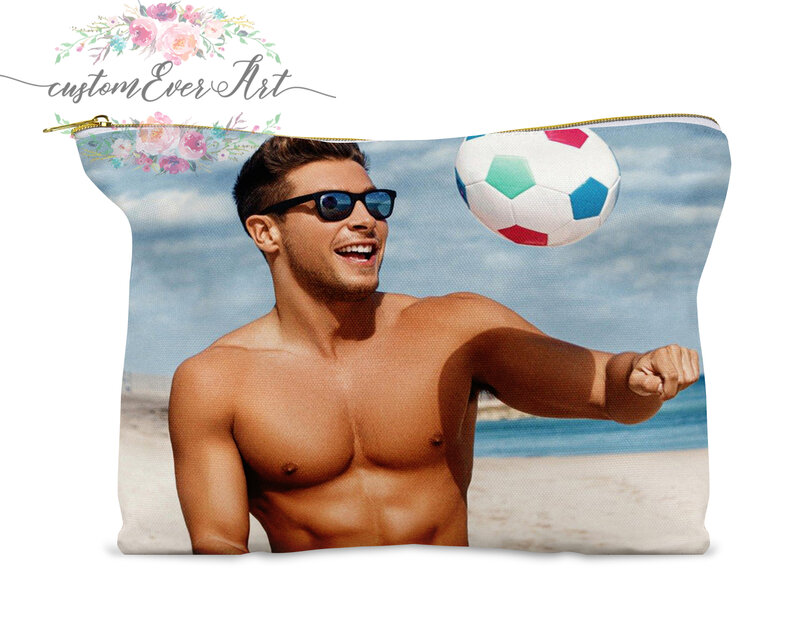 Andrea Denver cosmetic bag personalized small makeup bag funny makeup organizer toiletry bag zipper pouch