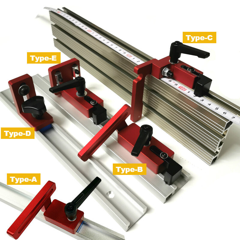 Carpintaria t slot rolha mitra calibre cerca conector liga mitra faixa bloco de parada viu mesa deslizante suportes limitador de rampa