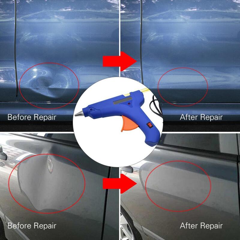 80% 2021 gorący bubel zestaw do ściągania wgnieceń Paintless uszkodzenia Remover t-shape naprawa wgnieceń zestaw podnośnika do samochodów