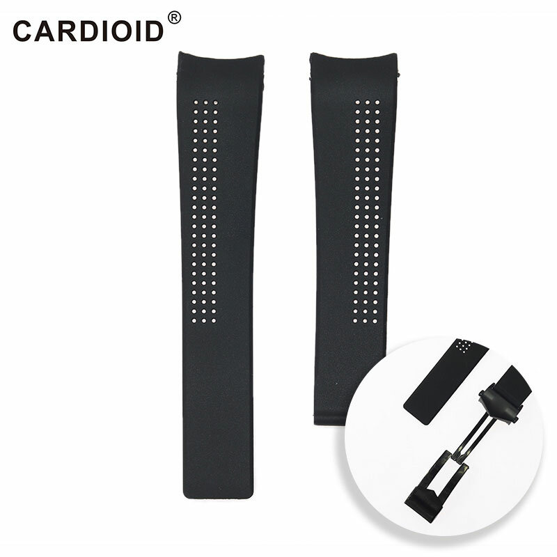 Pulseira de silicone para relógio, 20mm, 22mm, edição esportiva, para tag heuer, série masculina, pulseira respirável, f1