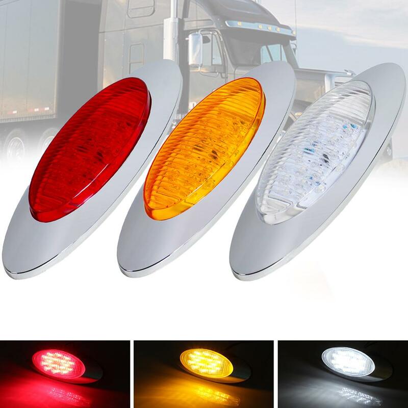 DC12V 16led boczne światła sygnalizacyjne samochodowe lampy zewnętrzne ostrzeżenie tylne światło Auto ciężarówka z przyczepą ciężarówki lampy łódź sygnał oświetlenie