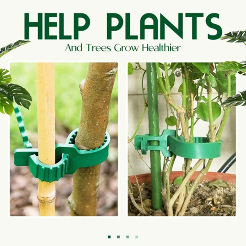 أدوات ربط الكابلات السميكة بستان وحديقة قابلة لإعادة الاستخدام شجيرات دعم للنباتات أداة قفل شجر من النايلون قابلة للتعديل