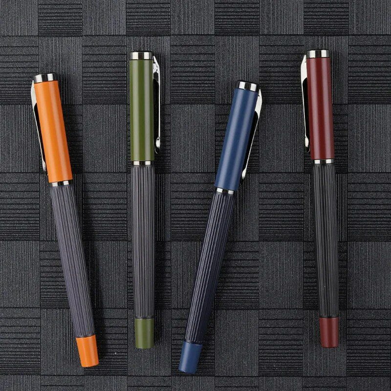 Luxury Quality 0.5mm Metal Fountain Pen Business Office Student School Stationery Supplies Ink Pens
