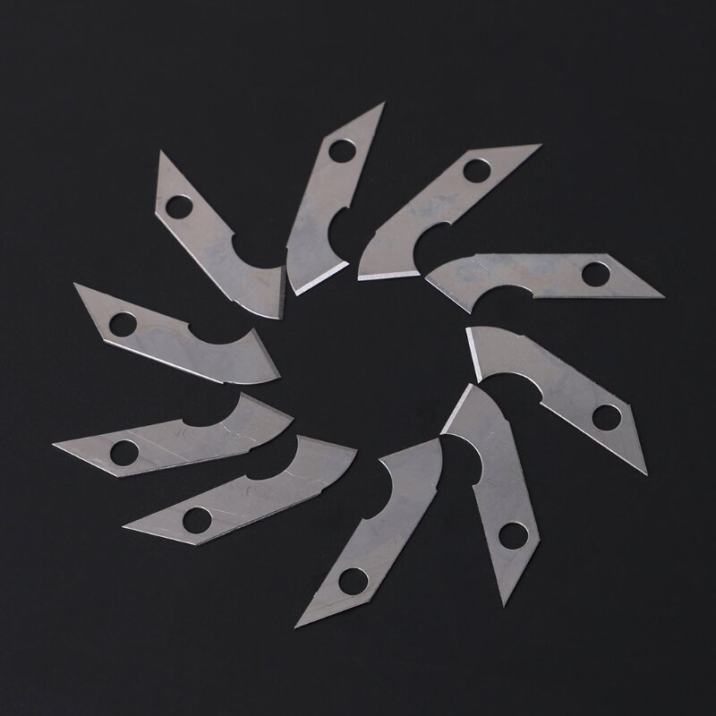 Lame de couteau à crochet tranchante 10x, pour l'artisanat, coupe, feuilles de plaques acryliques, livraison directe