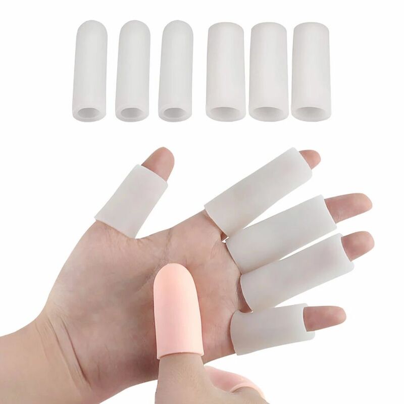 Separador de dedo de silicone macio, 5 peças, aplicador protetor de dedo, removedor de calos, corretor, pedicure, ferramenta de cuidados com os pés
