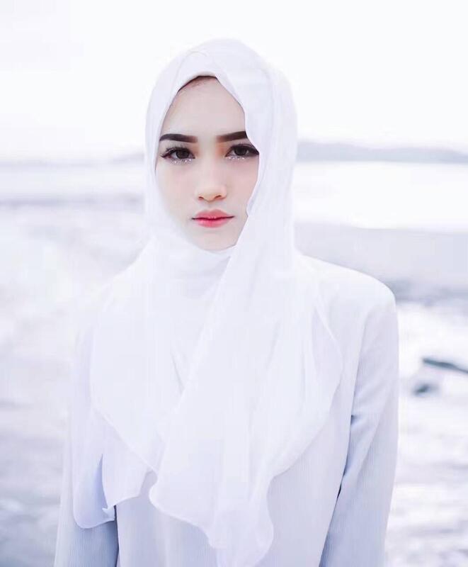 Écharpe longue en mousseline de soie pour femmes, Hijab, châle, couleur unie, 10 pièces/lot, pour musulmanes, nouvelle collection 2020