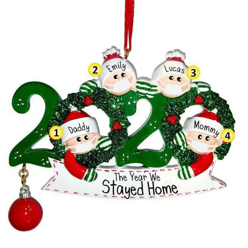 Family Christmas Tree Hanging Decor Decoration Personalized Ornament Kids