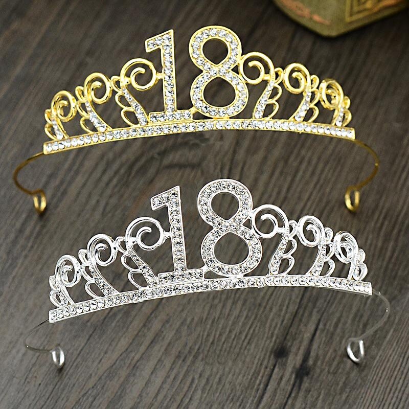 Tiara de cristal, tiara, coroa, para decoração de bolo, bola depuradora, mulheres, menina, 18, festa de aniversário, joias de cabelo, venda imperdível