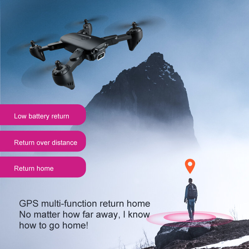 F6 GPS Drone 4K Camera with Dual Wide Angle HD FPV WiFi Drone 5G Optical Flow Professional Quadcopter RC Foldable Helicopter