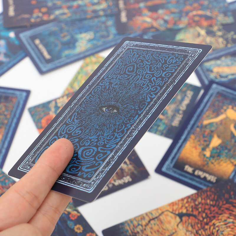 Heißer verkauf high-definition tarot karte große größe hohe qualität volle Englisch party divination spiel-Prisma Tarot