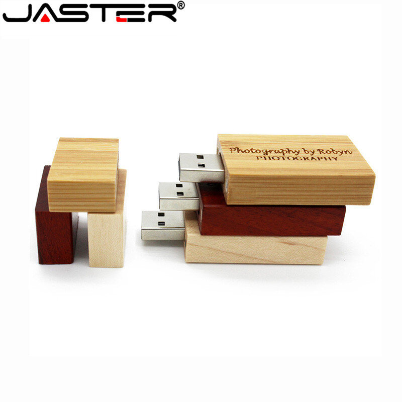 JASTER 1 قطعة شعار مخصص مجاني خشبي محرك فلاش USB USB + صندوق بندريف 4 جيجابايت 8 جيجابايت 16 جيجابايت 32 جيجابايت 64 جيجابايت 128 جيجابايت للتصوير هدية الز...