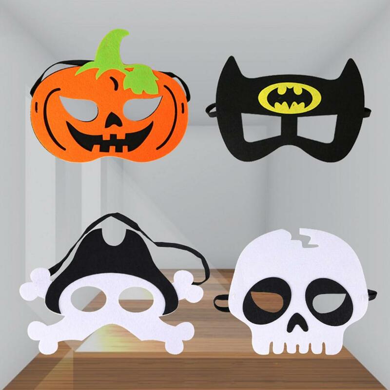 Carnaval halloween abóbora pirata crânio morcego meia máscara facial para crianças mascarada festa rosto capa máscaras de olho decorações adereços