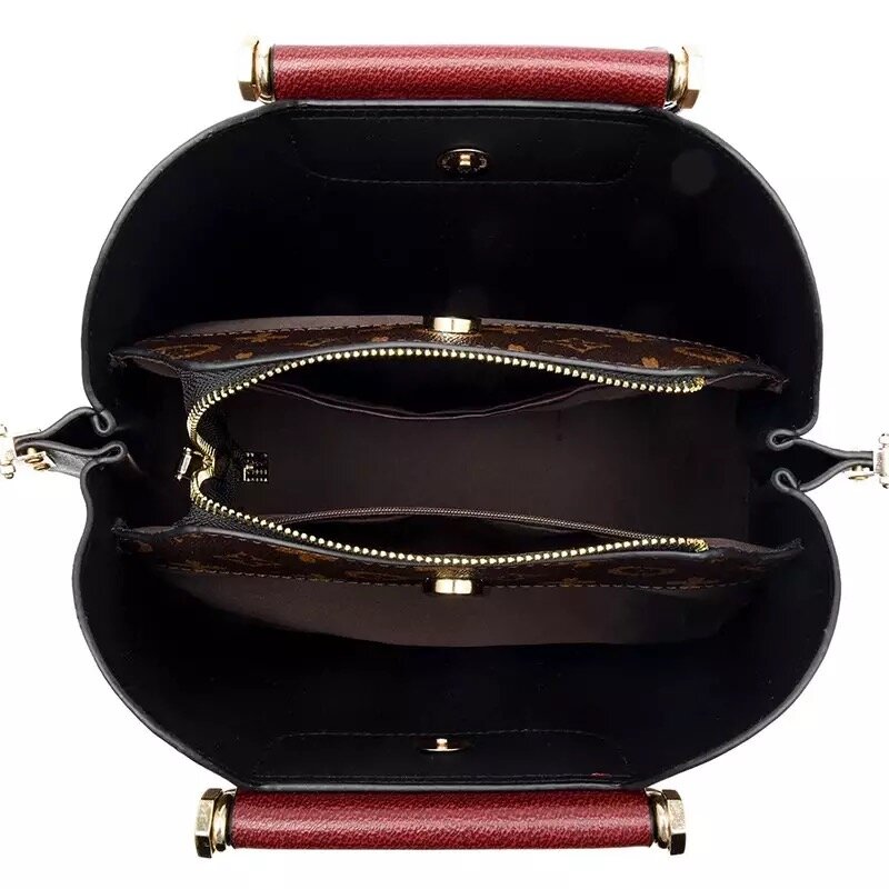 Винтажная дамская сумочка, роскошная вместительная сумка-мессенджер в стиле ретро, Женский саквояж на плечо