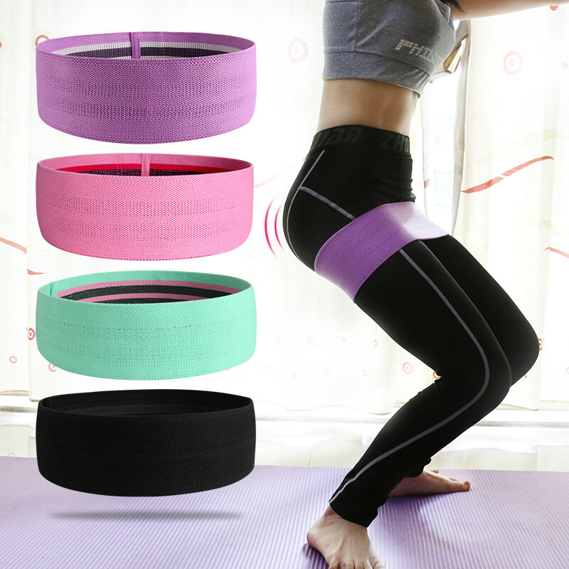 Yoga tension belt fitness elastic belt squat belt hip belt hip ring resistance belt indoor and outdoor training equipment