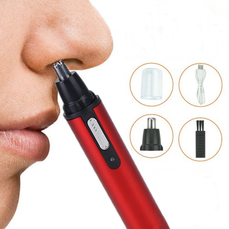 Electric Nose Hair Trimmer For Daily Use Portable USB Rechargeable Face Care Shaving Trimmer Women Men Shaving Makeup Tools
