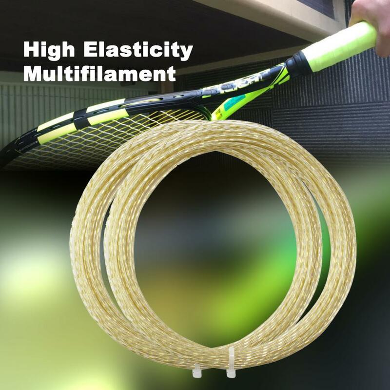 1.30Mm Hoge Elasticiteit Multifilament Tennis Rackets String Lijn Voor Training Tennis Rackets Draad Vochtbestendige Tennis Rackets