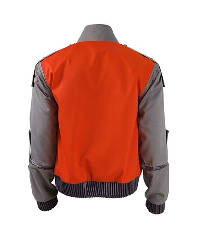 Film back to the future Cosplay jacket Jr Marlene Seamus Marty McFly capispalla arancione costume da carnevale di Halloween da uomo di qualsiasi dimensione